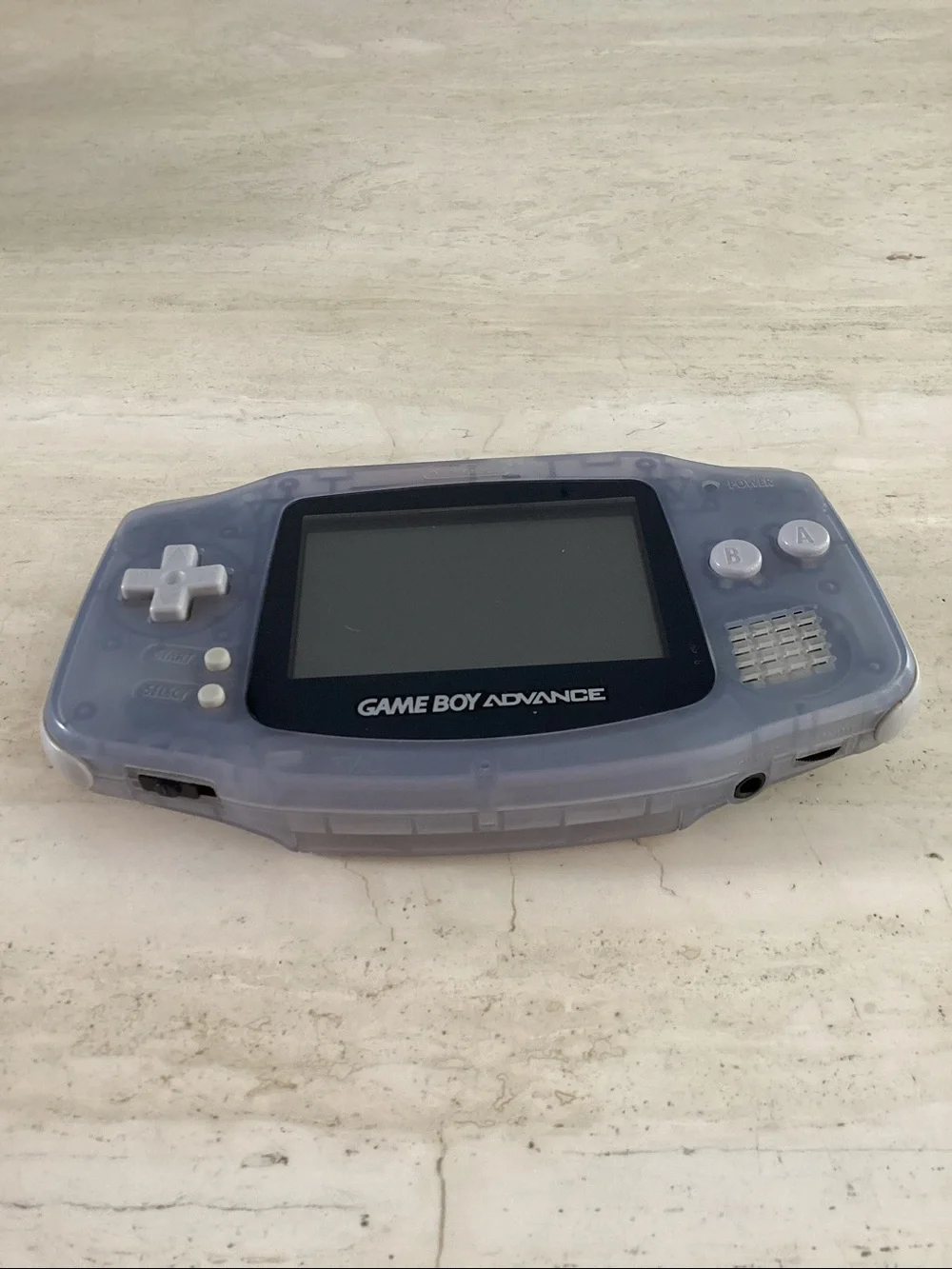 Nintendo Gameboy Advance Console Clear Glacier Handheld Game Boy GBA Purple